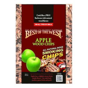 All Natural Barbecue Apple Wood Smoking Chips, 180 cub. in.