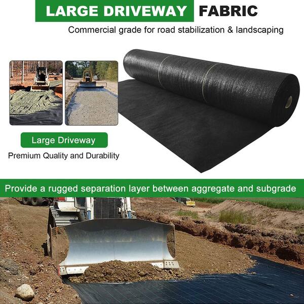 Agfabric 4 ft. x 300 ft. 2.3 oz. Non-woven Fabric Weed Barrier Landscape  Fabric WB2304300 - The Home Depot