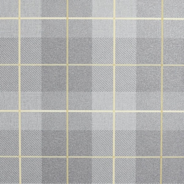 Arthouse Hector Grey Plaid Wallpaper Sample