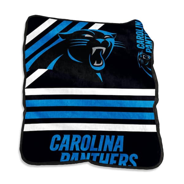 logobrands Carolina Panthers Multi-Colored Raschel Throw