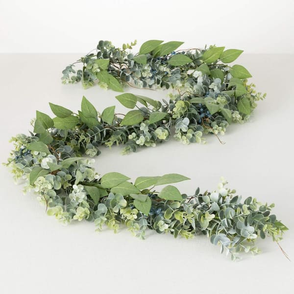 SULLIVANS 72 in. Artificial Eucalyptus, Sage Garland