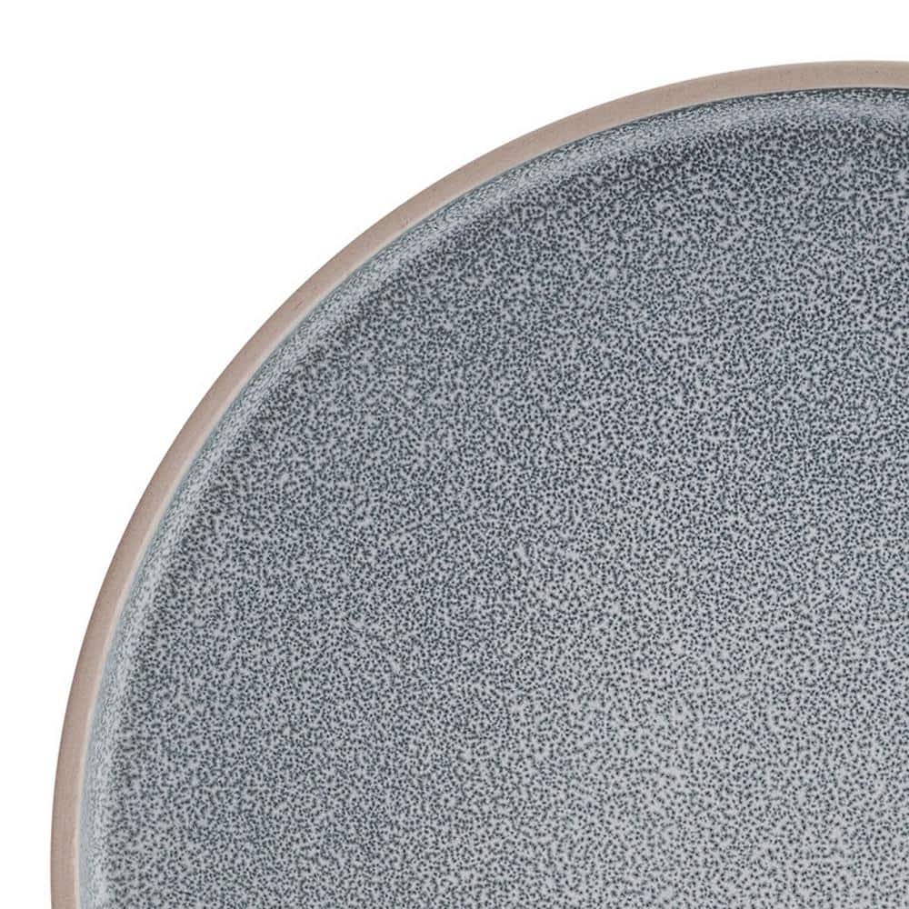 Gray Variegated Glaze Ceramic Dinnerware Set, Service for 4