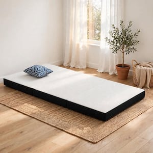 Lesa 3 in. Queen Memory Foam Gel Infused Trifold Mattress Topper
