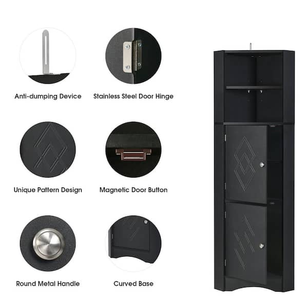 48″ Wide 24″ or 20″ Deep Black Top – A Better Cabinet & Design