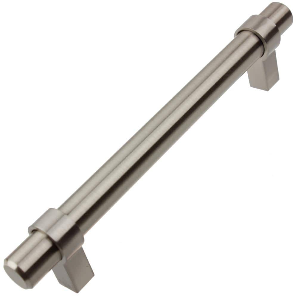Brushed Stainless Steel 5-Inch Modern Bar Pull