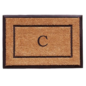 The General Monogram Doormat, 18" x 30", Letter C