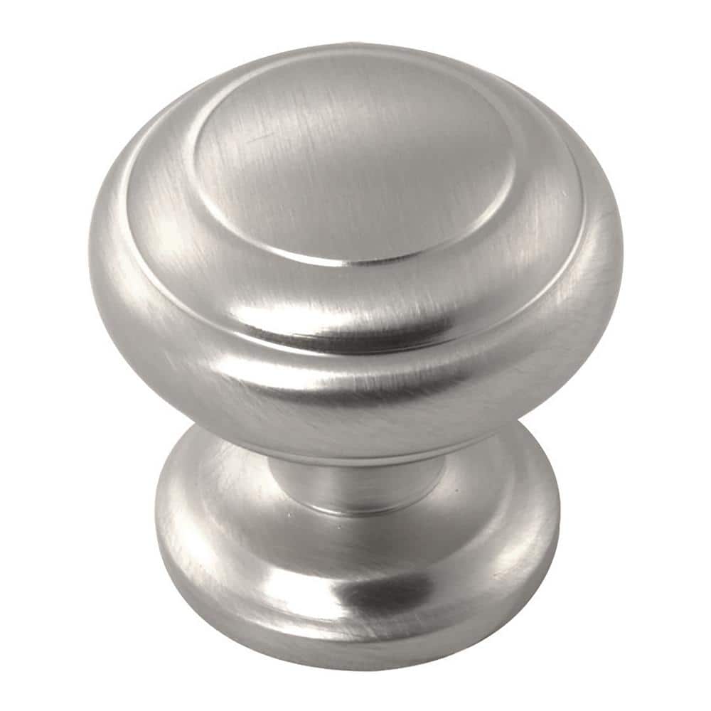 Stainless Steel Mushroom Cabinet Knob with Mounting Hardware