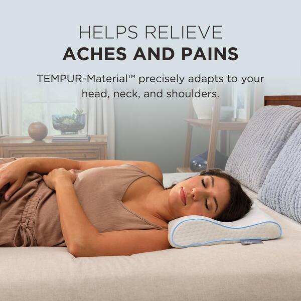 TEMPUR-PEDIC TEMPUR-Neck + Cooling Standard Medium-Profile Pillow