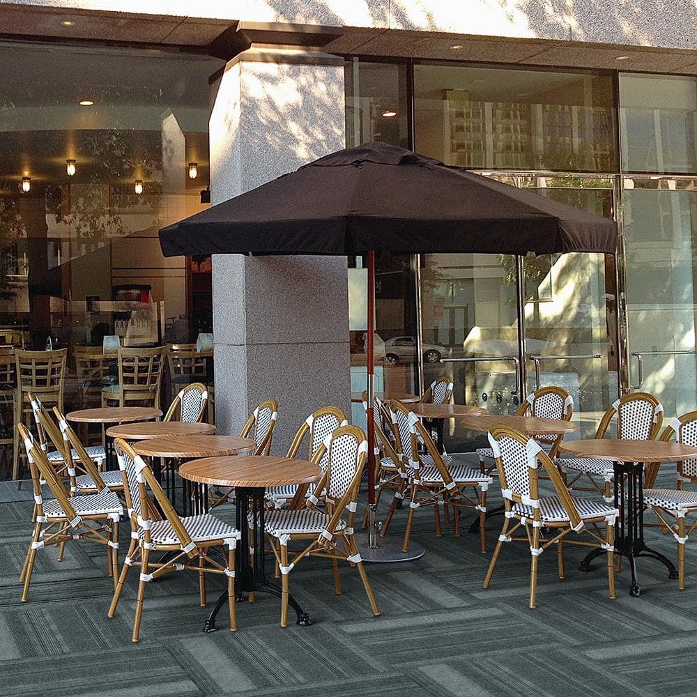 Mocha 24" x 24" Peel and Stick Carpet Tiles