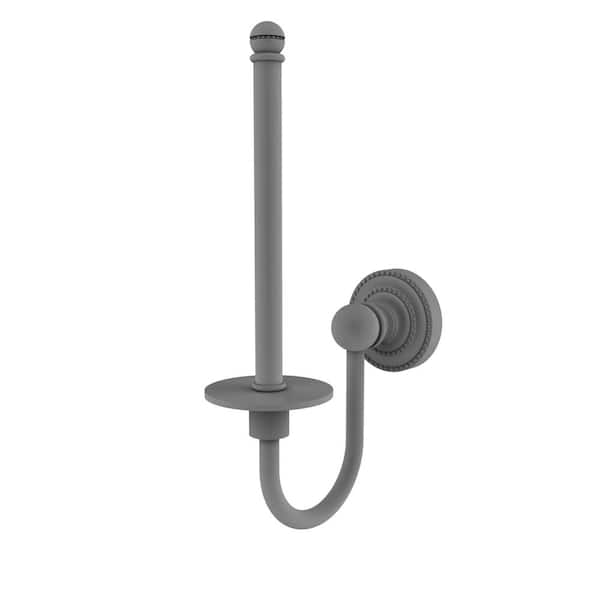 Allied Brass Dottingham Wall Mounted Toilet Paper Holder in Matte Gray