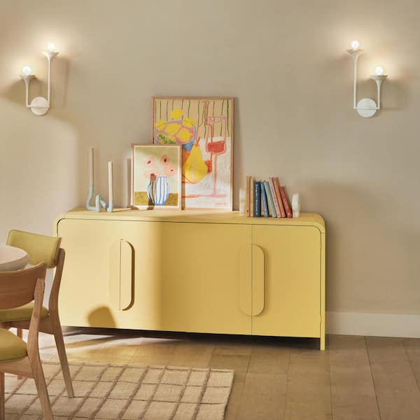 LARK Darla 2-Light Textured Plaster Sconce