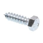 Prime-Line Hex Lag Screws - 3/8" X 3" Zinc Plated (50 Pack) For Heavy Duty Wood