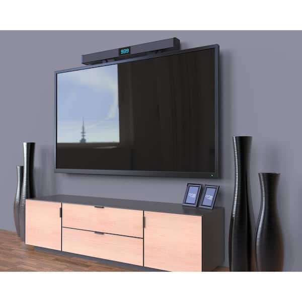 ProMounts Universal TV Adjustable Durable Soundbar Mount for Mounting Above or TV up to lbs., TV Bracket in Matte Black MSB33 - The Home Depot