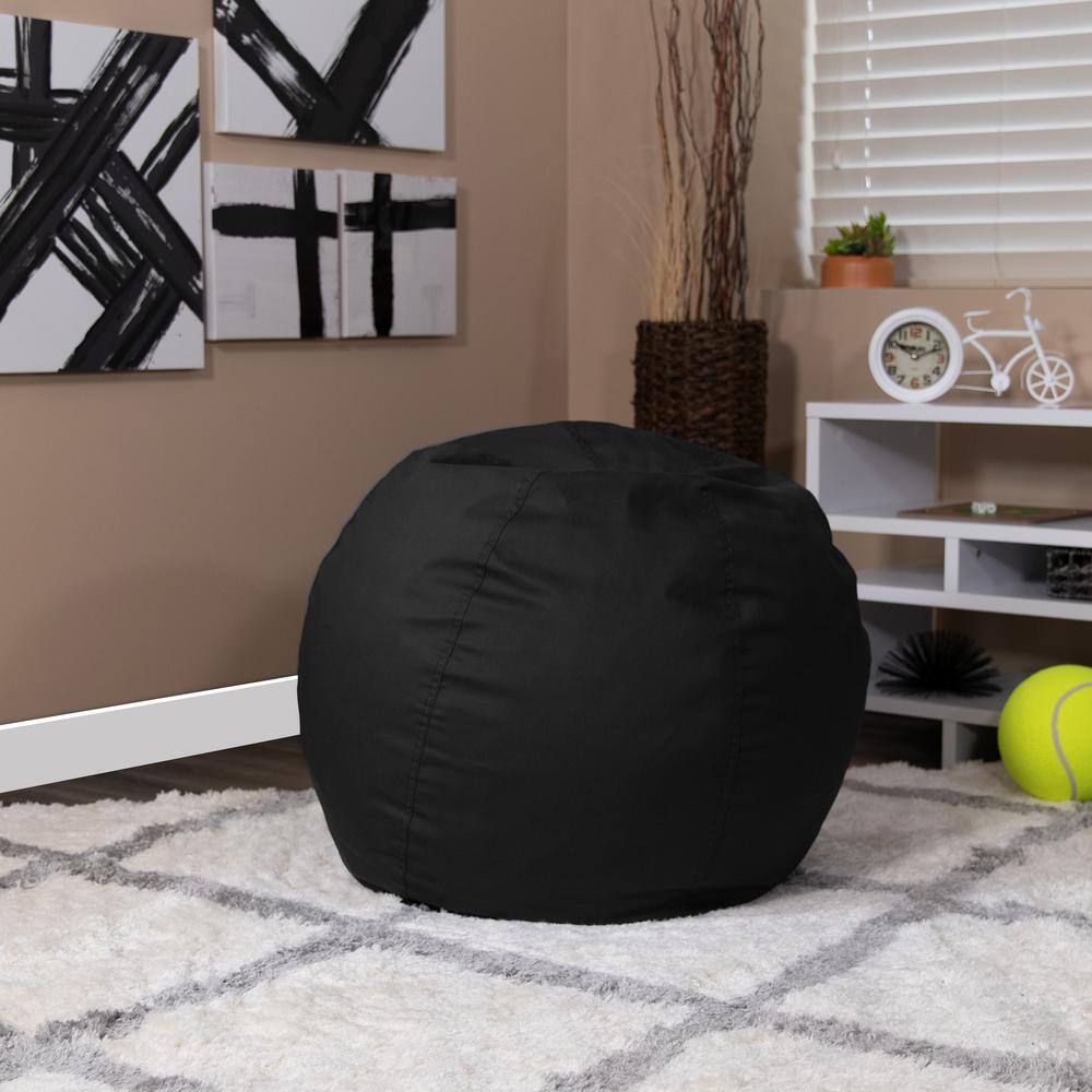Black Fabric Bean Bag