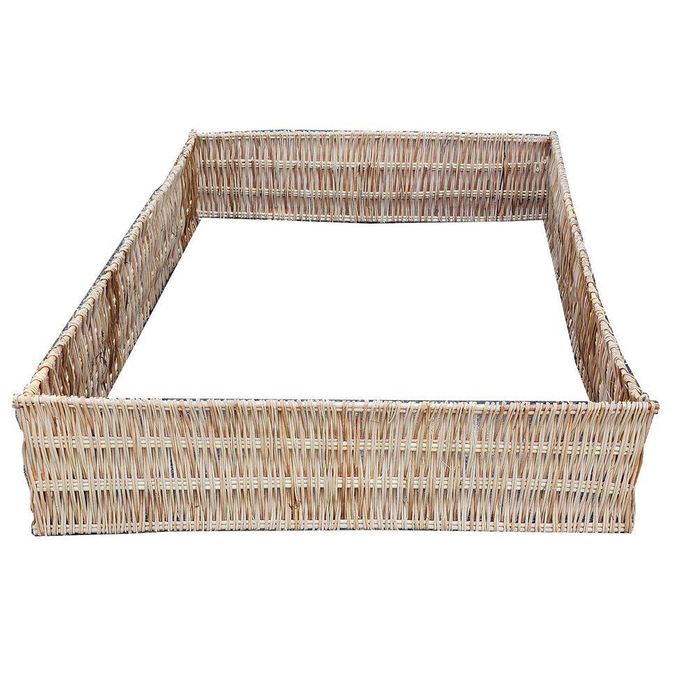 48 in. W x 96 in. L Debarked Tan Vertical Weave Willow Raised Bed price history on PriceWatchPro