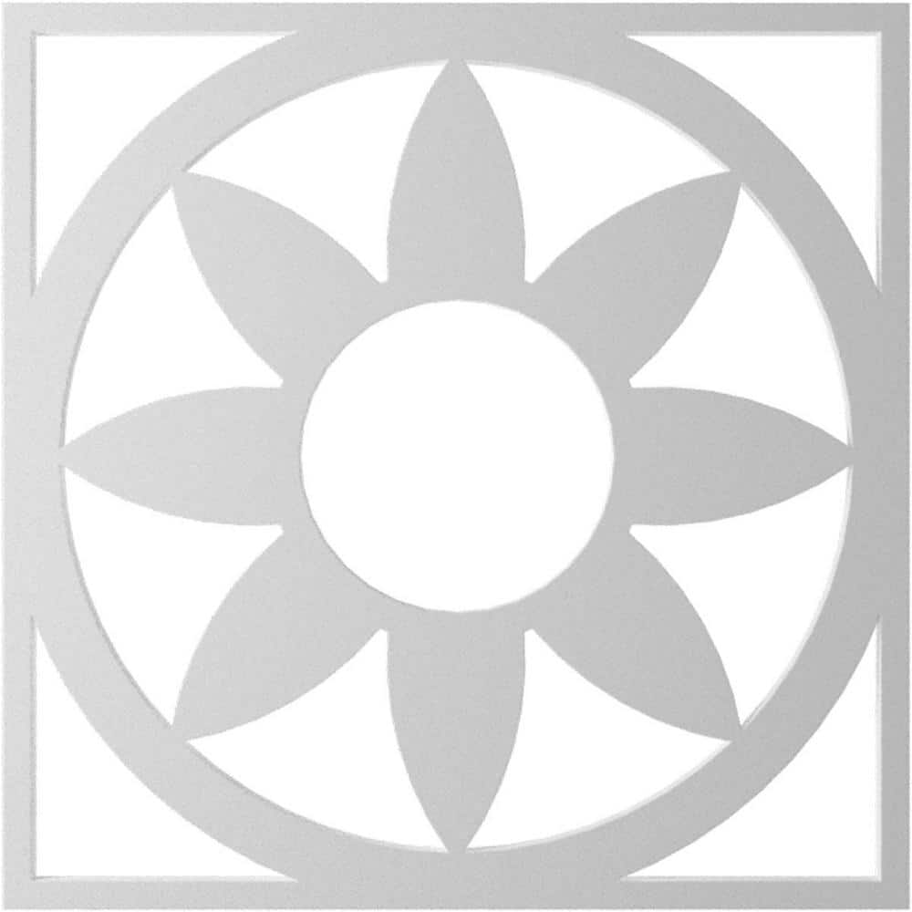 Nickel 16'' PVC Pierced Ceiling Medallion