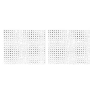 DuraBoard 22 in. W x 18 in. H 3/16 in. Hole White Polypropylene Pegboards (2-Pack)
