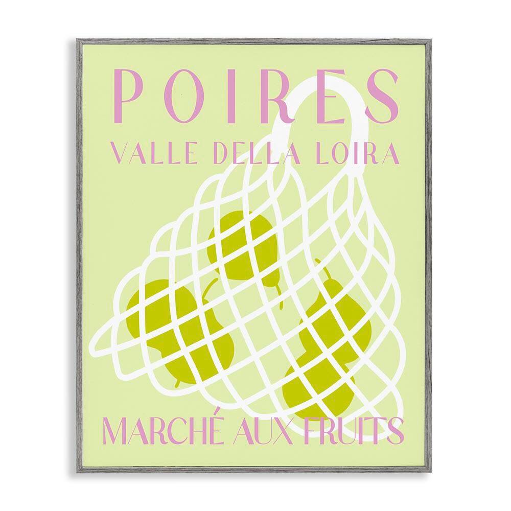 Modern Pear Fruit Market by Daphne Polselli Gray Framed Food Giclee Art Print 30 in. x 24 in. price history on PriceWatchPro
