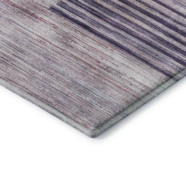 Mayfield Premium Machine Washable Abstract AMF2149 Plum 10 ft. x 14 ft. Area Rug