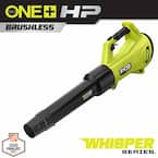 ONE+ HP 18V Brushless Whisper Series 130 MPH 450 CFM Cordless Battery Leaf Blower (Tool Only)