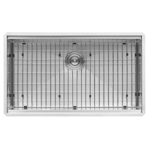 Roma Pro 32 in. Undermount Single Bowl 16-Gauge Stainless Steel Workstation Kitchen Sink with Rounded Corners