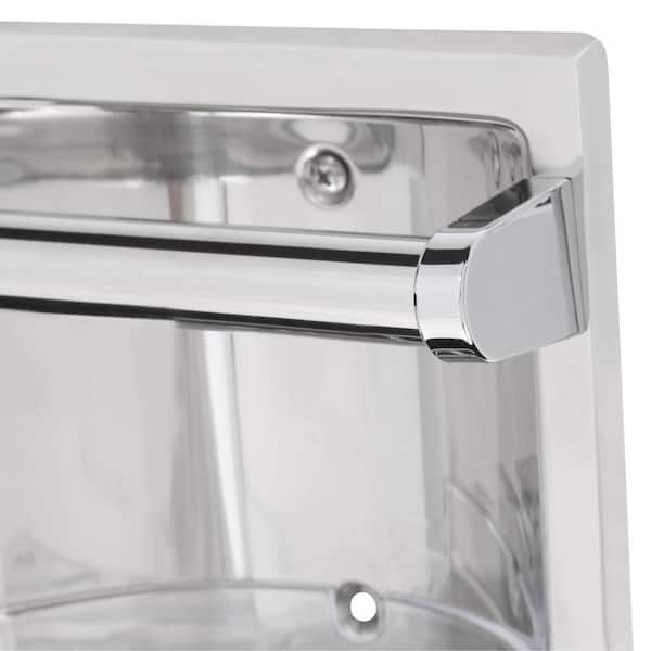 MOEN Recessed Soap Holder and Utility Bar in Chrome 2565CH - The Home Depot