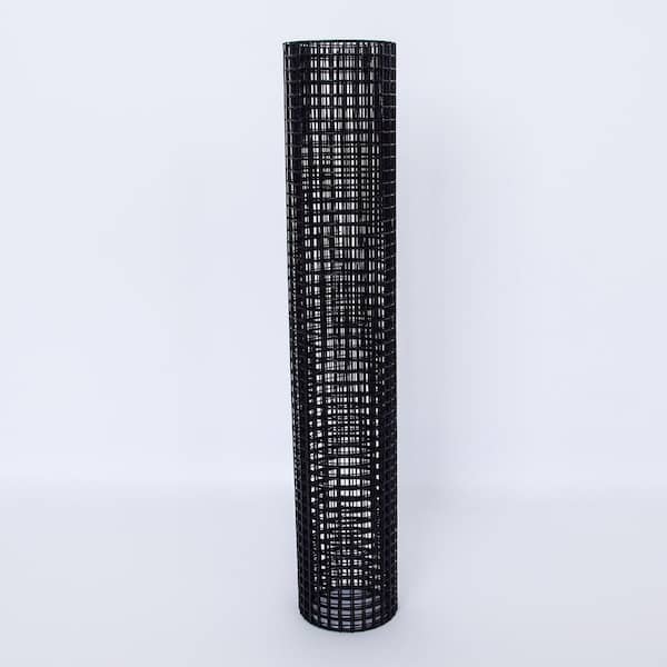 36 in. x 100 ft. Black PVC Welded Mesh Coated Hardware Cloth, 19-Gauge Garden Chicken Wire Fencing