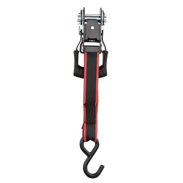 Husky 1 1 4 In X 16 Ft Ratchet Tie Down Straps With S Hook 4 Pack Fh06 The Home Depot