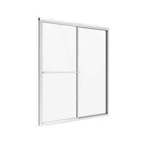 Tides 40 in. to 44 in. x 70 in. Framed Sliding Bypass Shower Door in Silver and Clear Glass