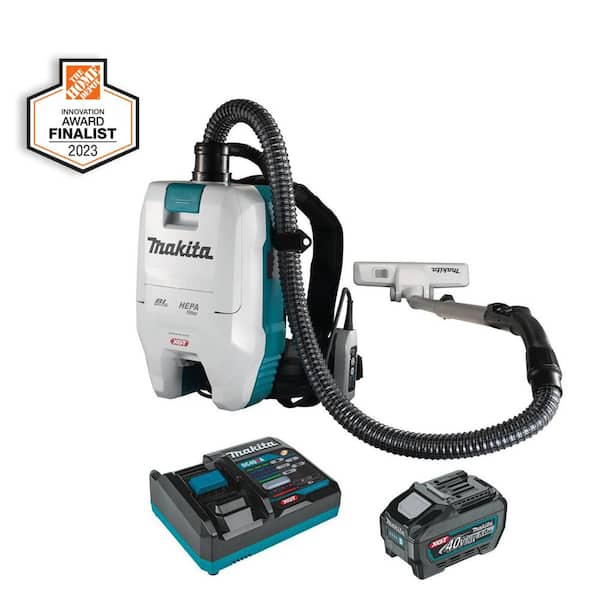 Makita 40-Volt Max XGT Brushless Cordless 2 Qt. HEPA Filter Backpack Dry Vacuum Kit 5.0 Ah, Multi Surface