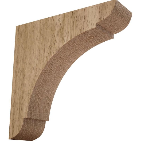 1-3/4 in. x 6 in. x 6 in. Red Oak Small Olympic Bracket