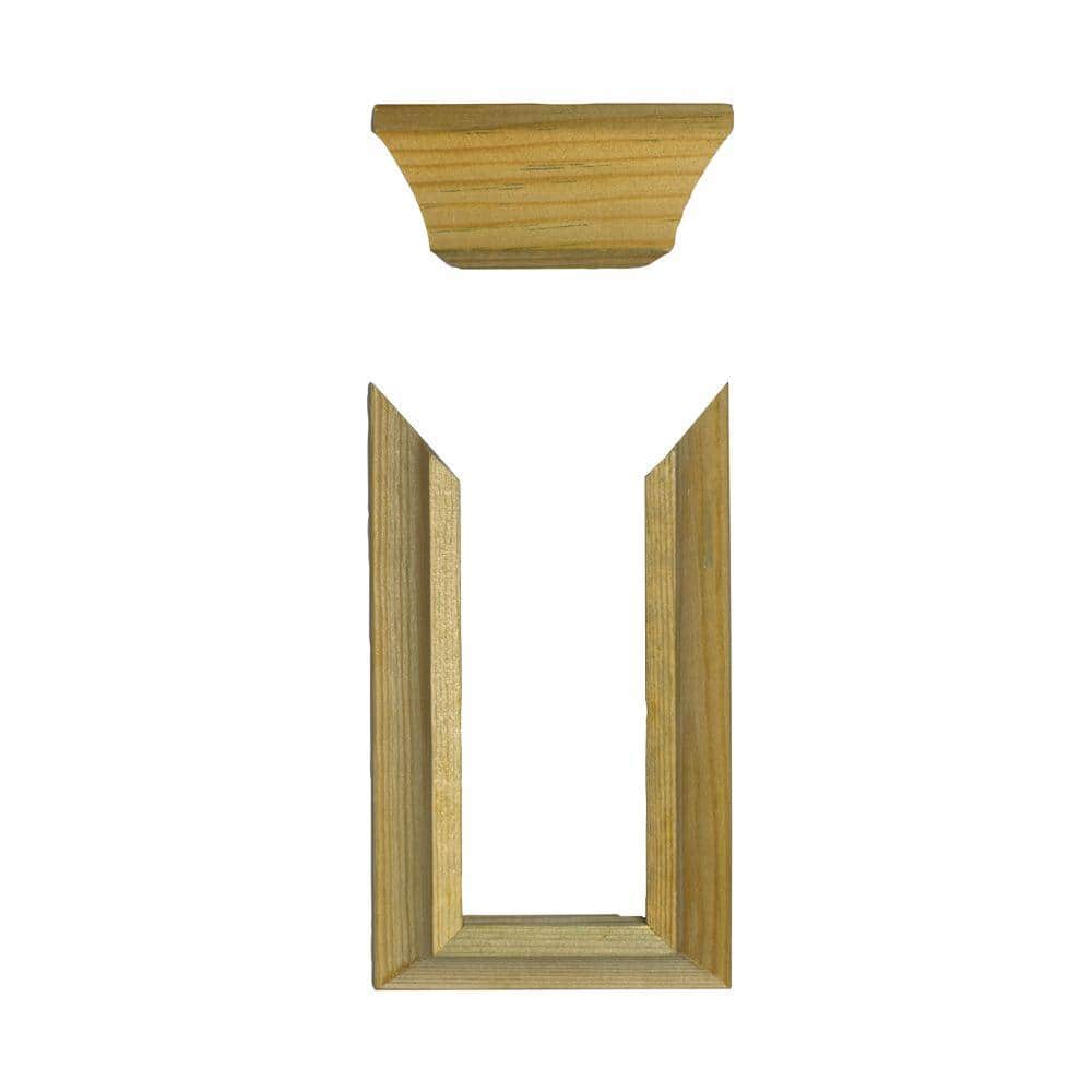 Pressure-Treated Wood Rail Trim (4-Pack)