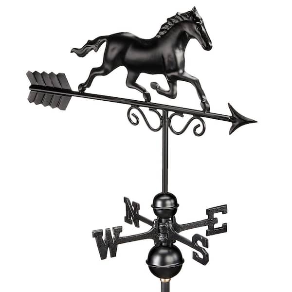 Galloping Horse Weathervane 1974K - Black