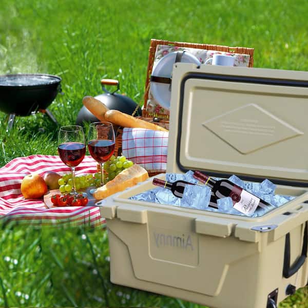 65 qt. Khaki Outdoor Camping Picnic Fishing portable Cooler