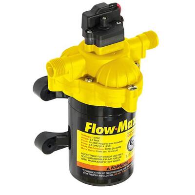 Flow-Max 3.3 GPM 12-Volt 45 PSI 8 Amp Max RV Fresh Water Pump