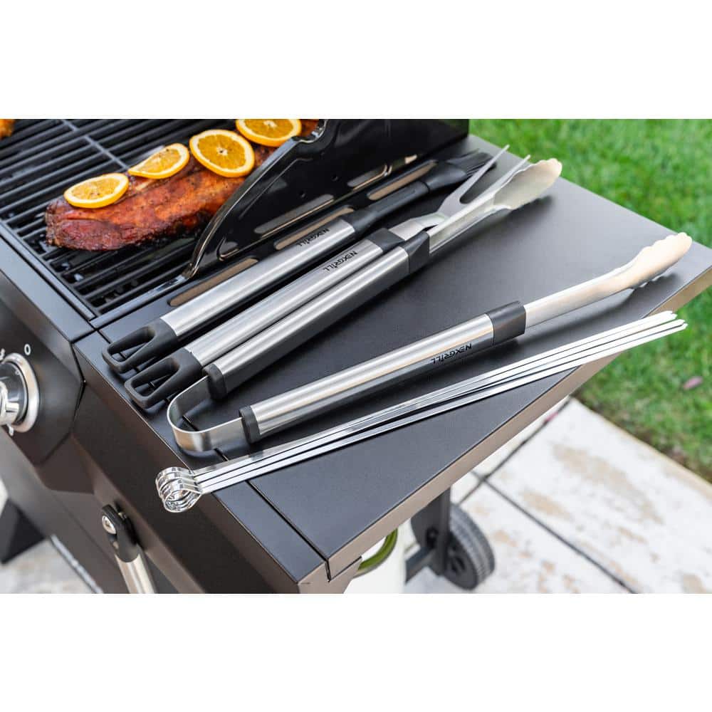 Nexgrill Grill Tool Set Stainless Steel Utensils Durable Outdoor Grilling (8-Piece)