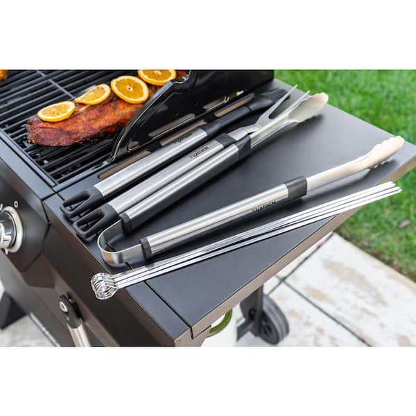 Grill Tool Set with Stainless Steel Handles (8 Piece)