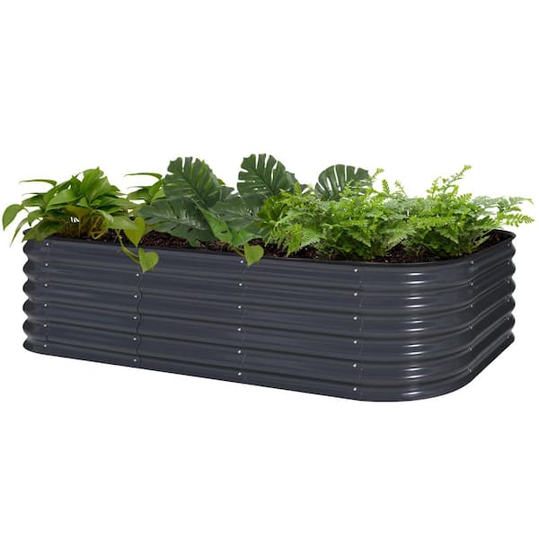 VegTrug 1.8 m Wooden Raised Bed Planter VTGWMD0397USA - The Home Depot