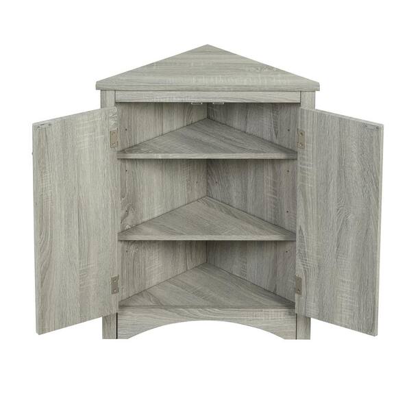 Xzkai 23.6 in. W x 17.2 in. D x 31.5 in. H in Brown MDF