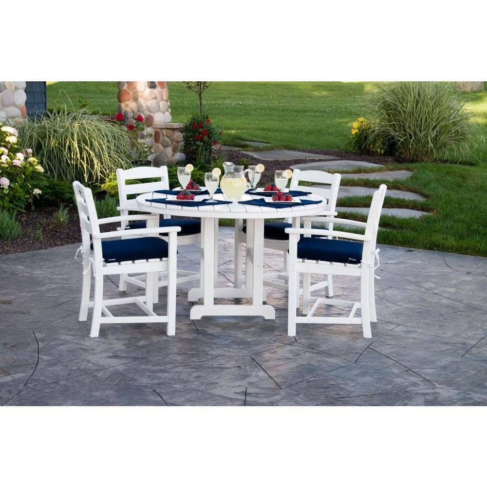 Slate Grey 48" Round Recycled Plastic Dining Table