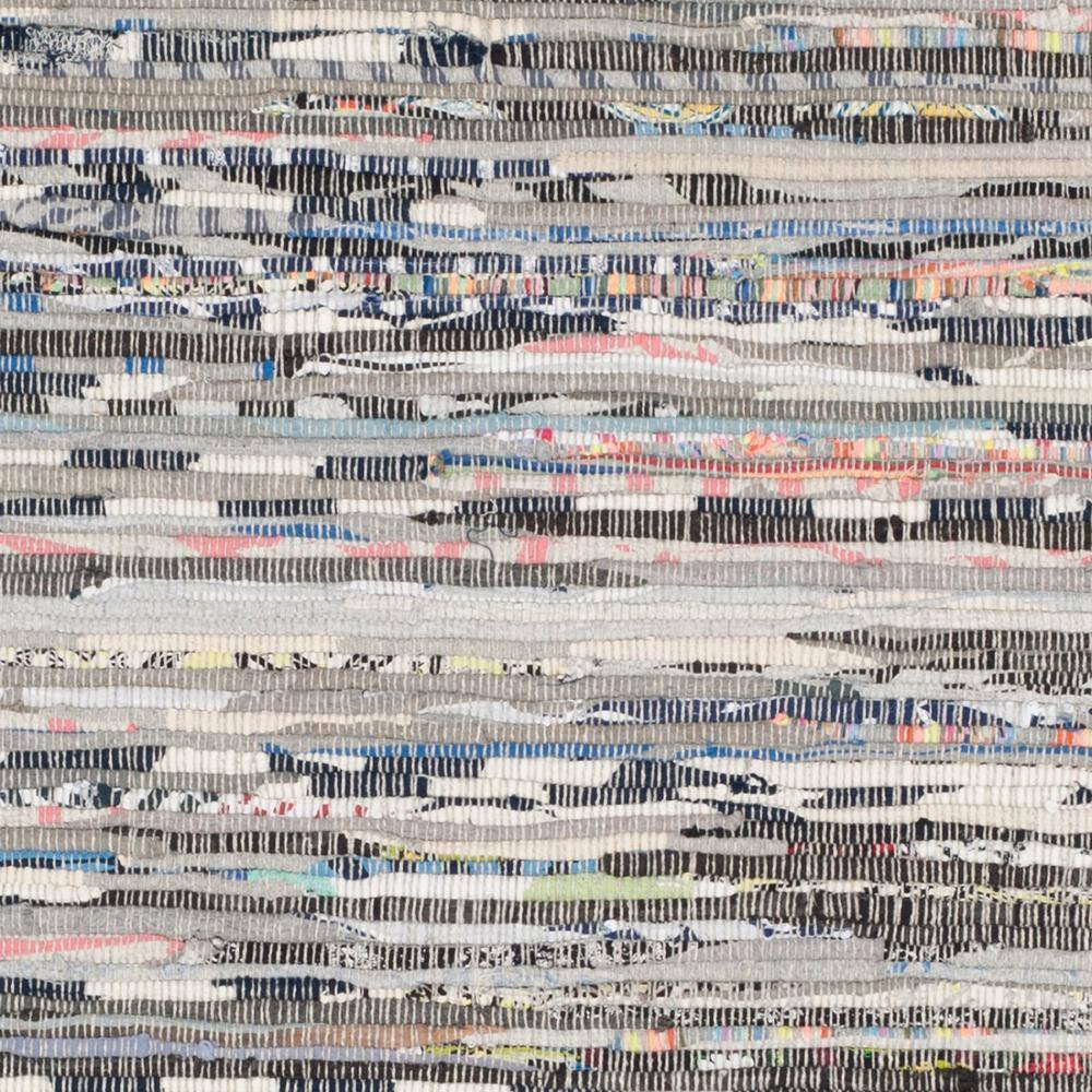 Gray Flat Woven Handmade Cotton Area Rug, 2'6" x 4'