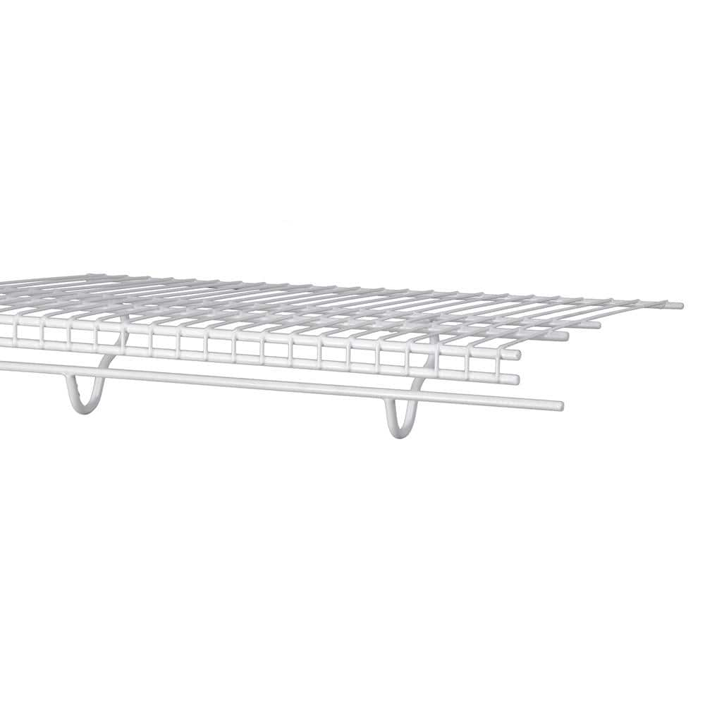 Closetmaid Total Slide 144 In W X 16 In D White Ventilated Wire Wall Mounted Shelf 35919 The 1516