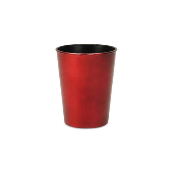 60 Gallon(s) Red Indoor Plastic Round Planter with Weather Resistance (5 in. L x 5 in. W x 6.5 in. H) 1-Pack