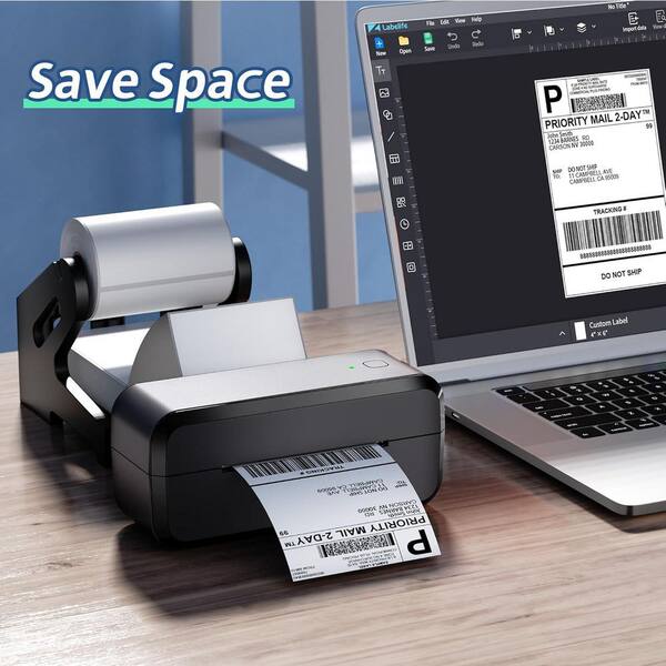 Rollo Wireless Thermal Label Printer With 500 Labels - High Speed Shipping Label Printer For Ecommerce