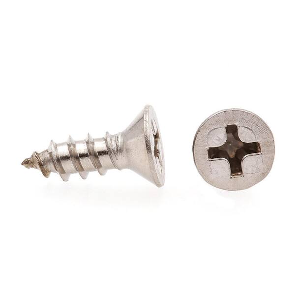 Phillips Flat Head Sheet Metal Screw 18-8 Stainless Steel #4X1-1/2'' Qty 25