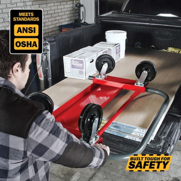 Drywall Cart Removable Handle with 3600 lbs. Load Capacity