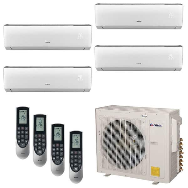 GREE Multi-21 Zone 29000 BTU Ductless Mini Split Air Conditioner with Heat, Inverter and Remote - 230-Volt