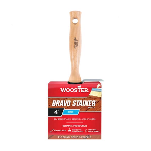 Original, 4in, and 2in Red Brushes - Stiff Bristles - Outdoor & Patio  Cleaning | R-S-42O-QC-DB