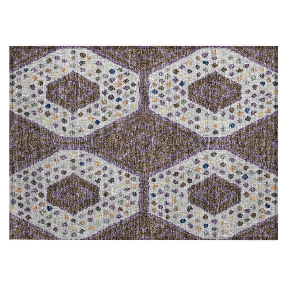 Chantille Machine Washable Indoor/Outdoor Abstract ACN2457 Plum 2 ft. x 3 ft. Accent Rug price history on PriceWatchPro