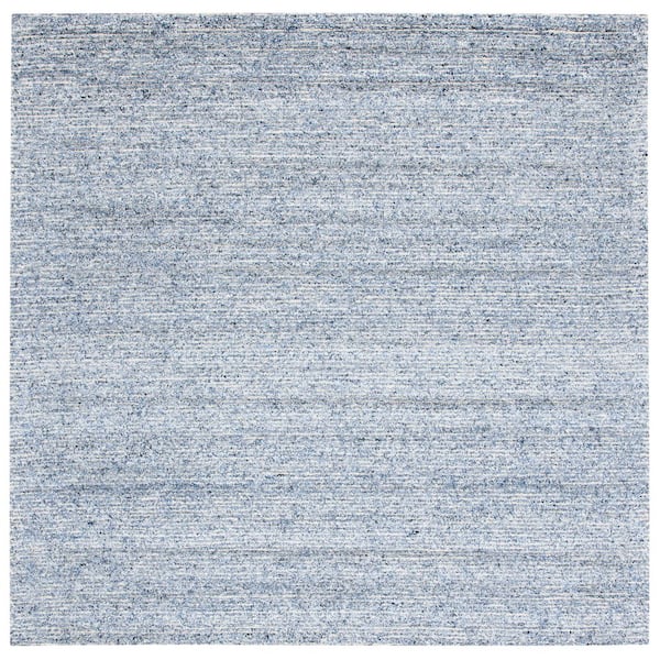SAFAVIEH Himalaya Blue 4 ft. x 4 ft. Solid Color Square Area Rug